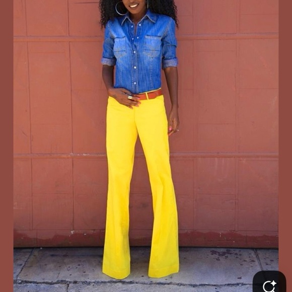 GAP Women's Yellow Jeans Size 28/6 - Picture 4 of 8